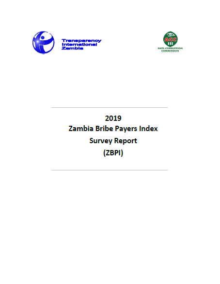 2019 Zambia Bribe Payers Indexsurvey Reportzbpi Transparency International Zambia 